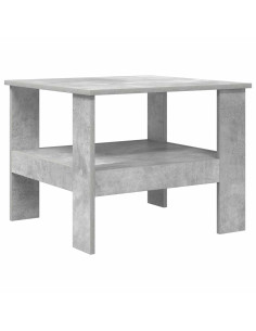 Tavolino da salotto Grigio cemento 57 x 55 x 45 cm 2