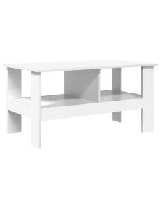 Tavolino da salotto Bianco 90 x 50 x 45 cm Legno multistrato 2