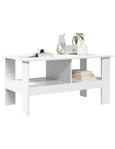 Tavolino da salotto Bianco 90 x 50 x 45 cm Legno multistrato