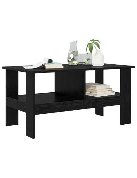 Tavolino da salotto Rovere Nero 90 x 50 x 45 cm