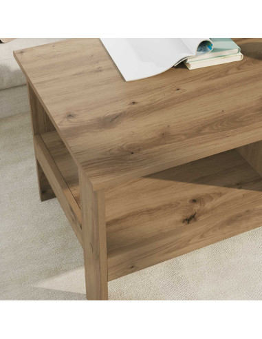 Tavolino da salotto Rovere artigianale 90 x 50 x 45 cm