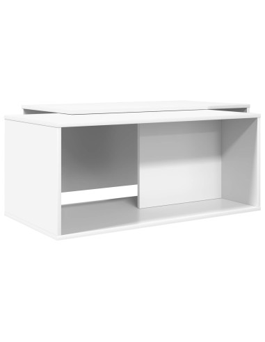 Set di Tavolini da Caffè 2 pcs Bianco Legno multistrato