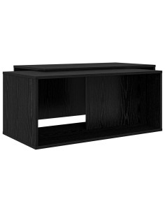 Set di Tavolini da Caffè 2 pcs Rovere Nero Legno multistrato 2