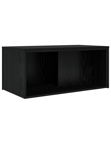 Set di Tavolini da Caffè 2 pcs Rovere Nero Legno multistrato