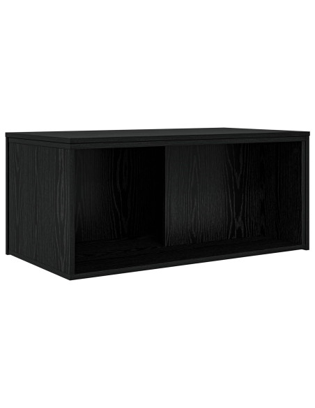 Set di Tavolini da Caffè 2 pcs Rovere Nero Legno multistrato