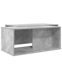 Set di Tavolini da Caffè 2 pcs Grigio cemento Legno multistrato 2