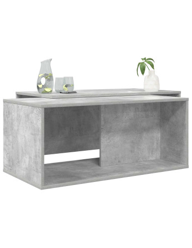 Set di Tavolini da Caffè 2 pcs Grigio cemento Legno multistrato
