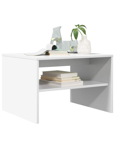 Tavolino da salotto Bianco 60 x 50 x 40 cm Legno multistrato