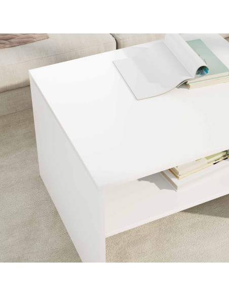 Tavolino da salotto Bianco 60 x 50 x 40 cm Legno multistrato