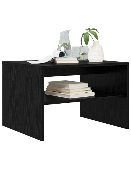 Tavolino da salotto Rovere Nero 60 x 50 x 40 cm