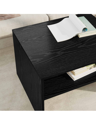 Tavolino da salotto Rovere Nero 60 x 50 x 40 cm
