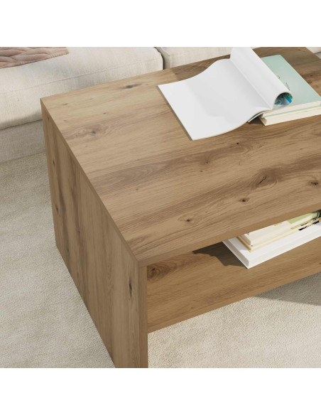 Tavolino da salotto Rovere artigianale 60 x 50 x 40 cm