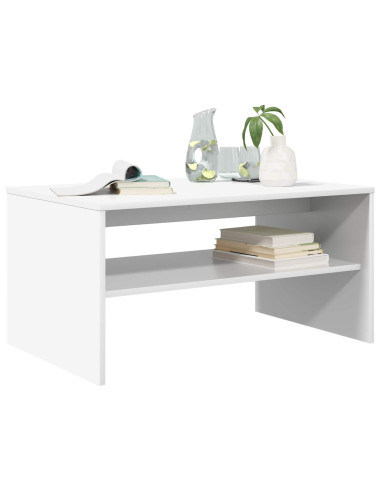 Tavolino da salotto Bianco 80 x 50 x 40 cm Legno multistrato