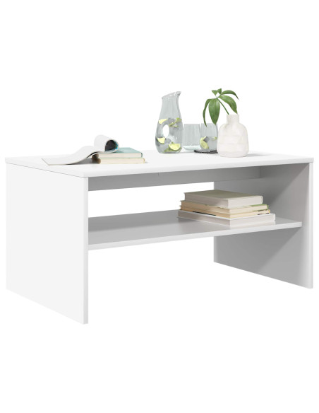 Tavolino da salotto Bianco 80 x 50 x 40 cm Legno multistrato