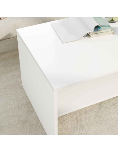 Tavolino da salotto Bianco 80 x 50 x 40 cm Legno multistrato
