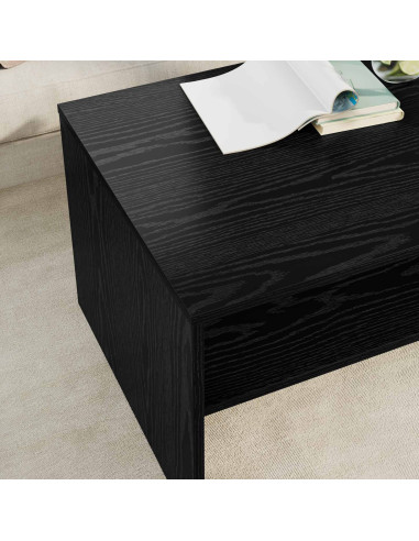 Tavolino da salotto Rovere Nero 80 x 50 x 40 cm