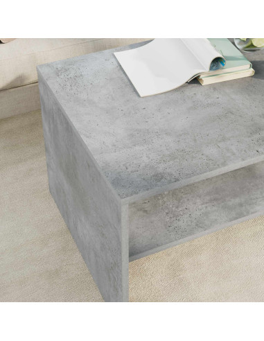 Tavolino da salotto Grigio cemento 80 x 50 x 40 cm