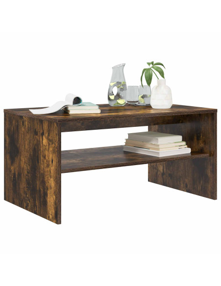 Tavolino da salotto Rovere fumé 80 x 50 x 40 cm