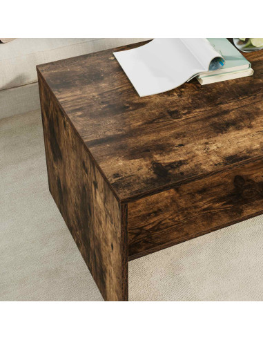 Tavolino da salotto Rovere fumé 80 x 50 x 40 cm