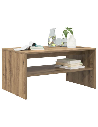 Tavolino da salotto Rovere artigianale 80 x 50 x 40 cm