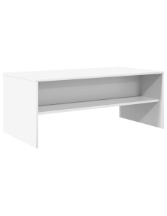 Tavolino da salotto Bianco 100 x 50 x 40 cm Legno multistrato 2