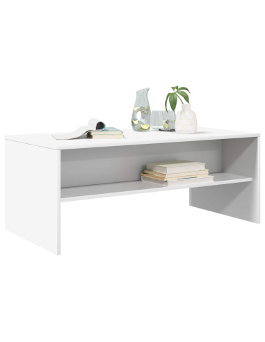 Tavolino da salotto Bianco 100 x 50 x 40 cm Legno multistrato