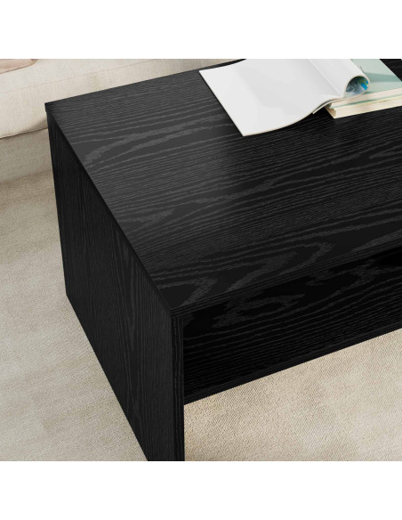 Tavolino da salotto Rovere Nero 100 x 50 x 40 cm