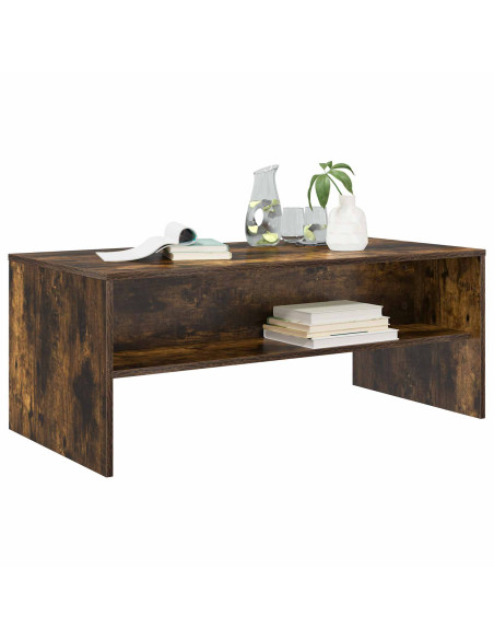 Tavolino da salotto Rovere fumé 100 x 50 x 40 cm