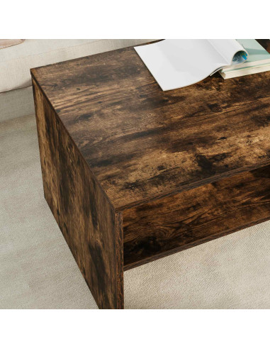 Tavolino da salotto Rovere fumé 100 x 50 x 40 cm
