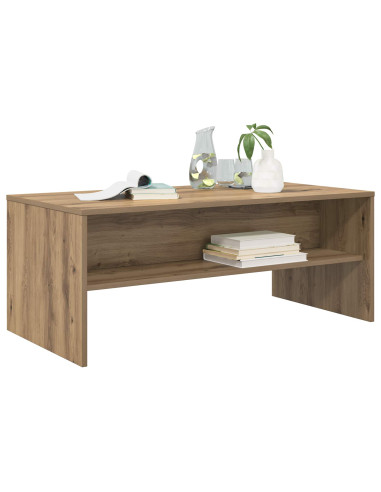 Tavolino da salotto Rovere artigianale 100 x 50 x 40 cm