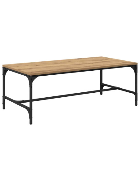 Tavolino da salotto Rovere artigianale 100 x 50 x 35 cm