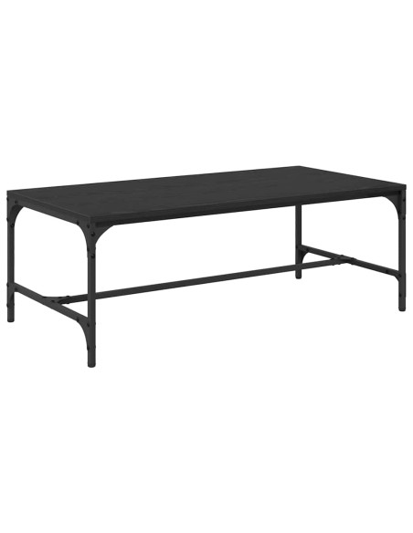 Tavolino da salotto Rovere Nero 100 x 50 x 35 cm