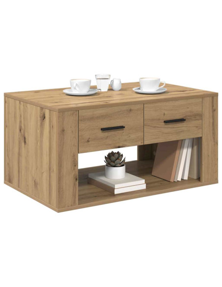 Tavolino da salotto Rovere artigianale 80 x 50 x 40 cm