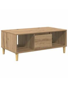 Tavolino da salotto Rovere artigianale 90 x 50 x 26.5 cm 2