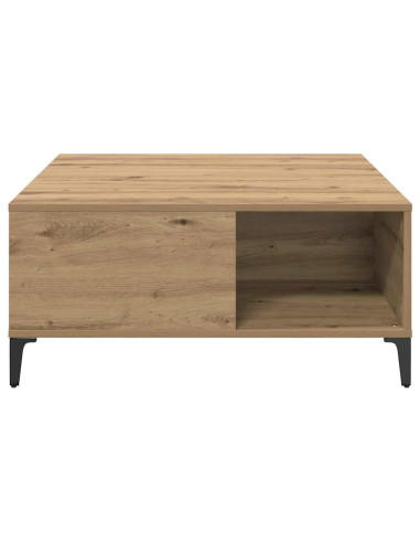 Tavolino da salotto Rovere artigianale 80 x 80 x 36,5 cm