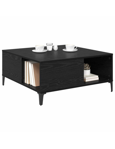 Tavolino da salotto Rovere Nero 80 x 80 x 36,5 cm