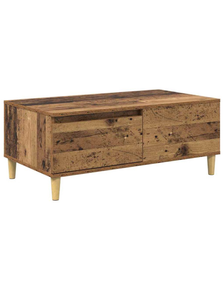 Tavolino da salotto con cassetto Legno vecchio 90 x 50 x 35 cm