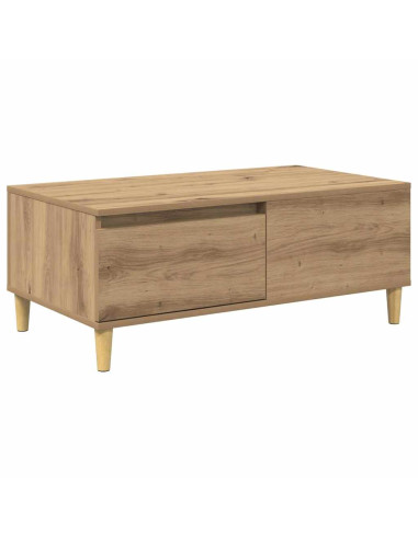 Tavolino da salotto Rovere artigianale 90 x 50 x 35 cm