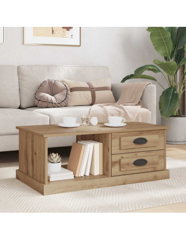 Tavolino da salotto Rovere artigianale 90 x 50 x 35 cm