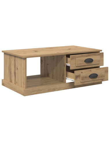 Tavolino da salotto Rovere artigianale 90 x 50 x 35 cm