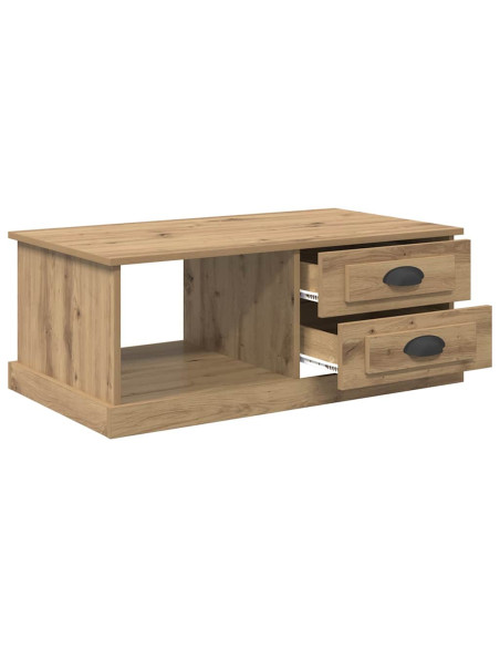 Tavolino da salotto Rovere artigianale 90 x 50 x 35 cm