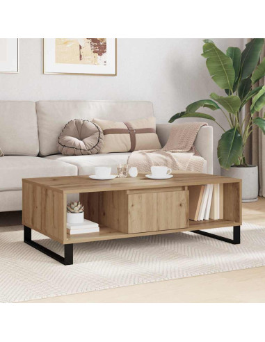 Tavolino da salotto Rovere artigianale 104 x 60 x 35 cm