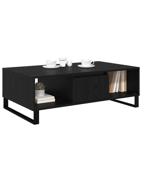 Tavolino da salotto Rovere Nero 104 x 60 x 35 cm