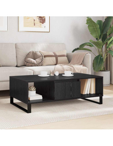 Tavolino da salotto Rovere Nero 104 x 60 x 35 cm