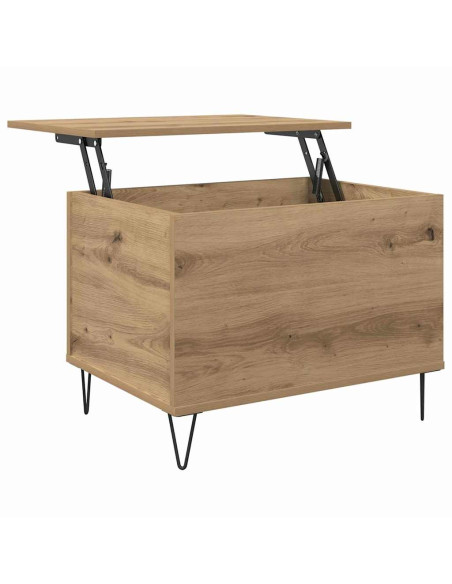 Tavolino da salotto Rovere artigianale 60 x 44,5 x 45 cm