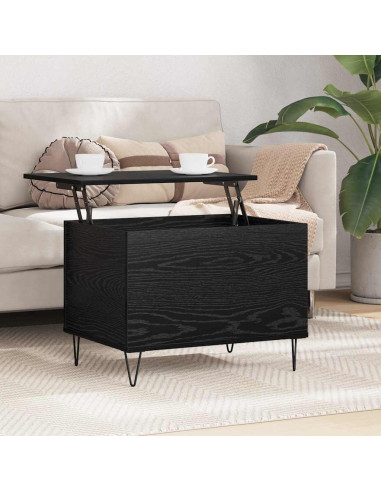 Tavolino da salotto Rovere Nero 60 x 44,5 x 45 cm