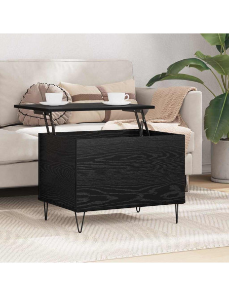 Tavolino da salotto Rovere Nero 60 x 44,5 x 45 cm