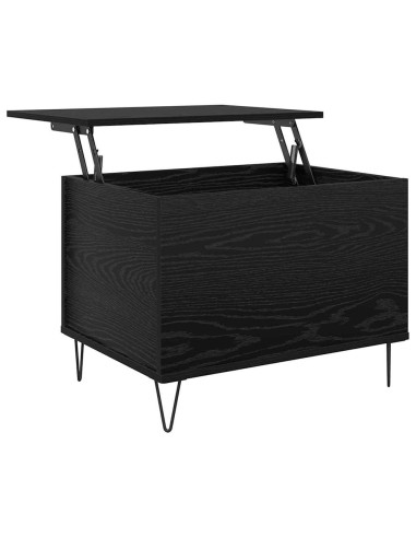 Tavolino da salotto Rovere Nero 60 x 44,5 x 45 cm