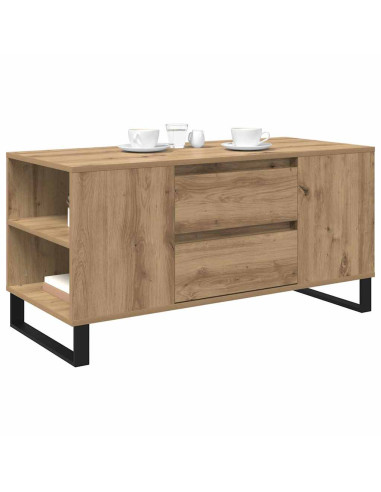 Tavolino da salotto Rovere artigianale 102 x 44,5 x 50 cm