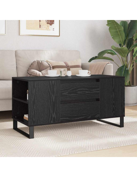 Tavolino da salotto Rovere Nero 102 x 44,5 x 50 cm